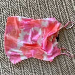 Boston Proper Pink and White Camisole